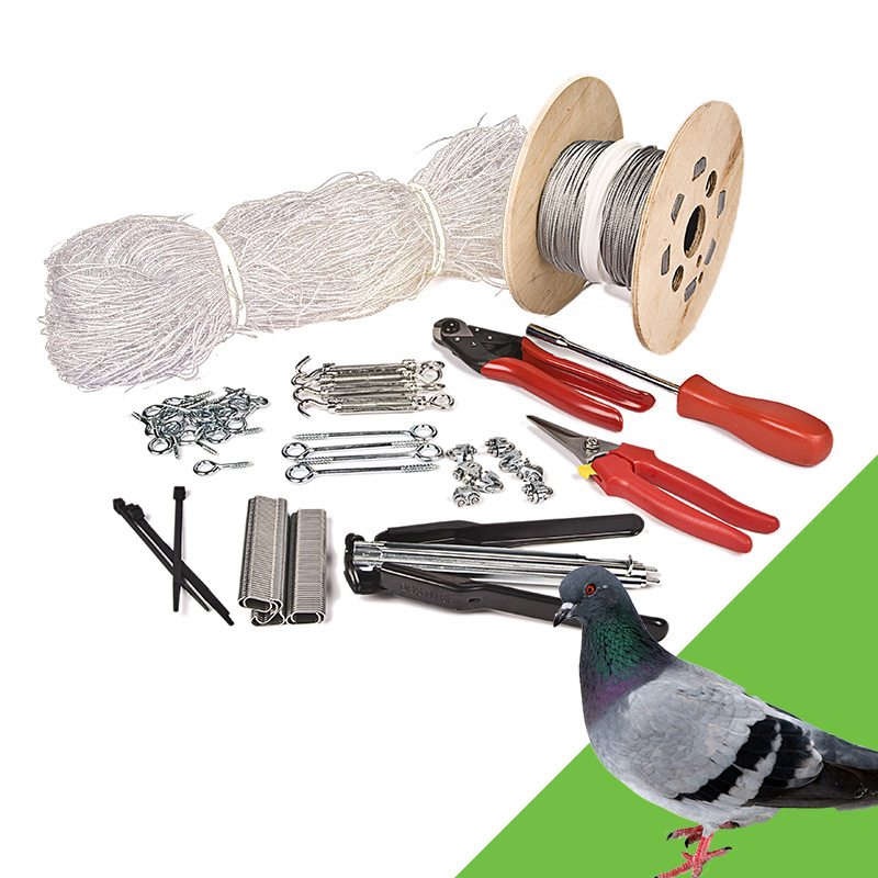 50mm Pigeon Netting Kit Complete For Timber 10m x 10m